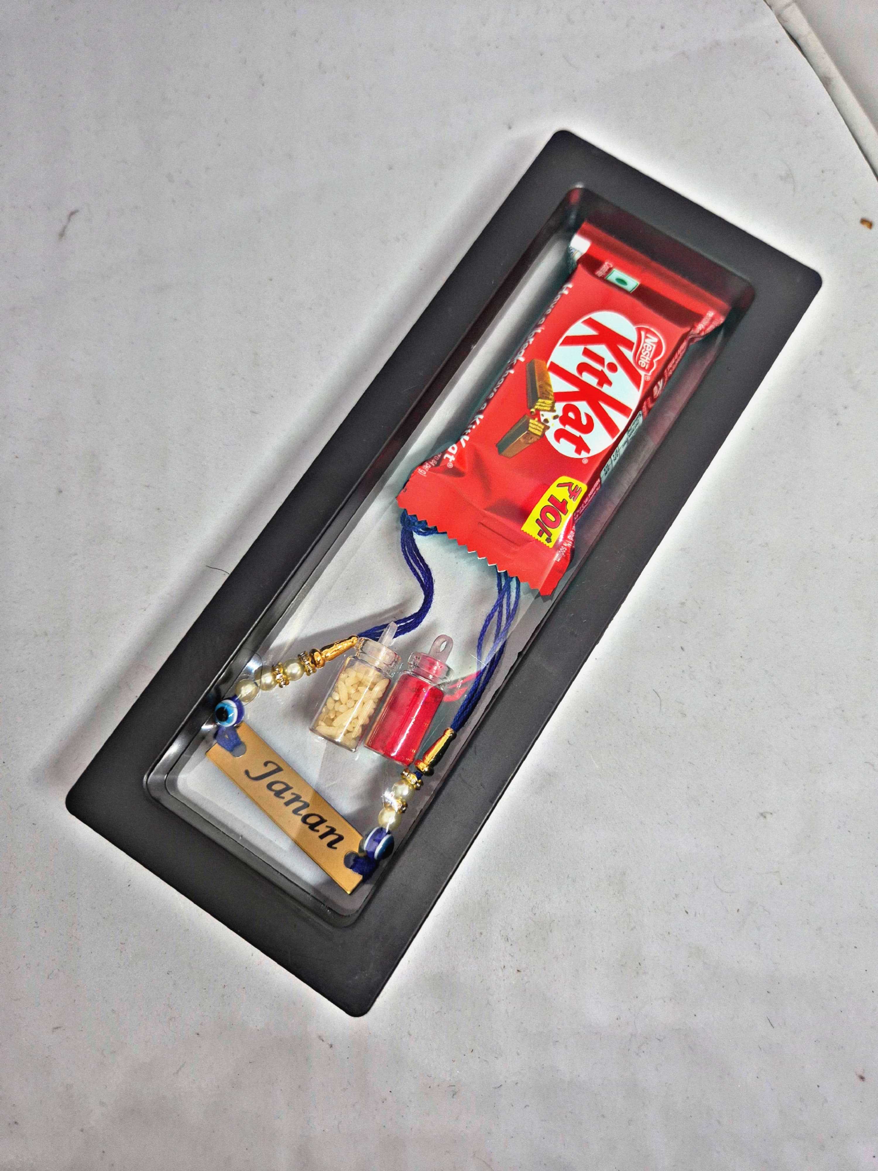 Evil Eye Rakhi combo pack with Chocolate